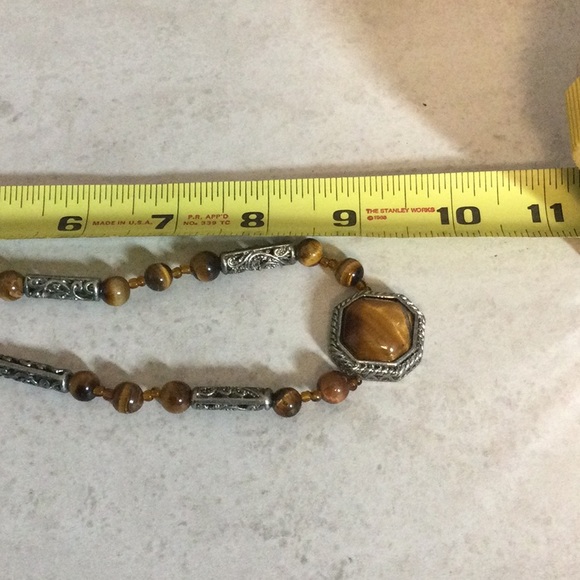 Tiger eye drop bead 9.5” necklace - Picture 9 of 9